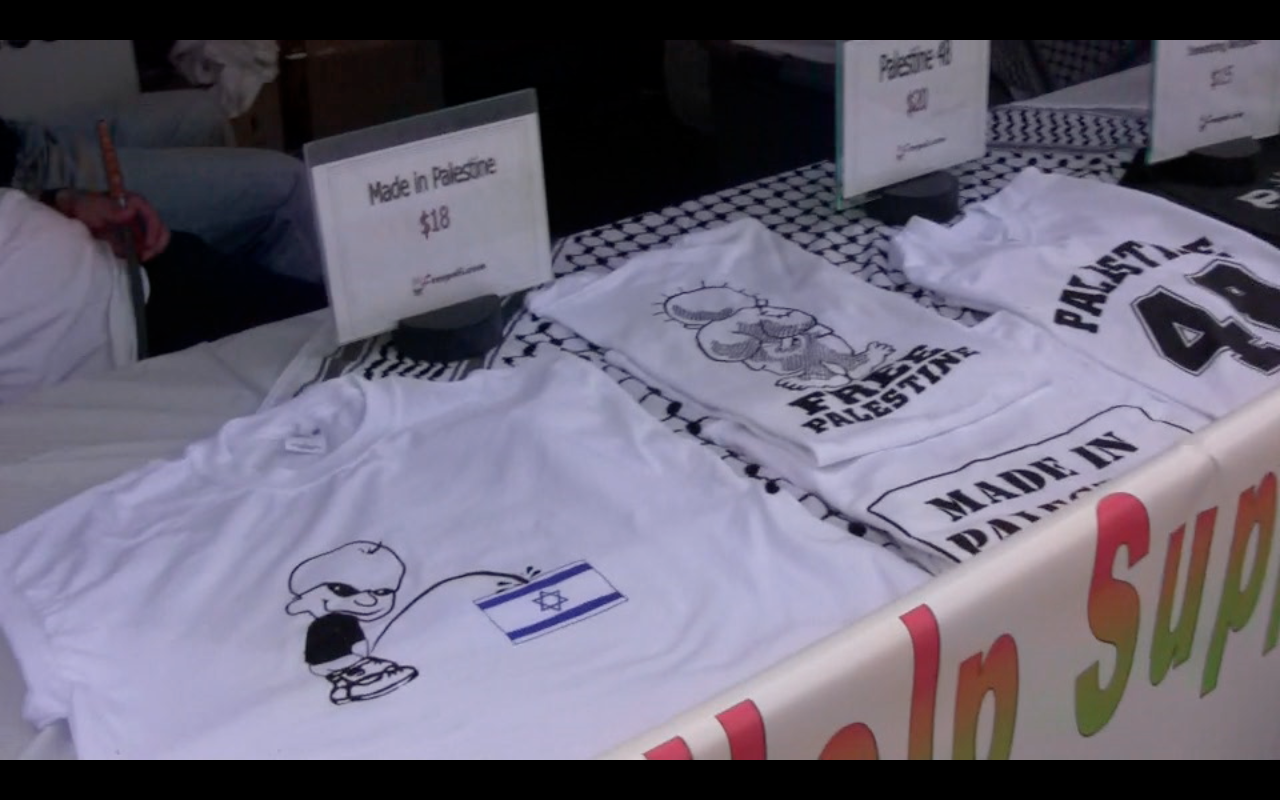 Anti-Israel t-shirts sold at Arab Festival